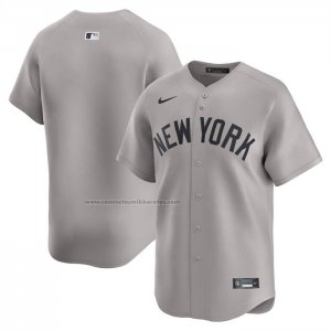 Camiseta Beisbol Hombre New York Yankees Road Limited Gris
