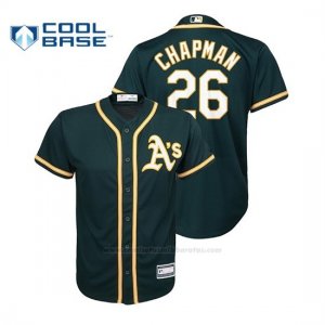 Camiseta Beisbol Nino Oakland Athletics Matt Chapman Cool Base Alternato Green