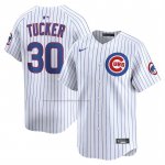 Camiseta Beisbol Hombre Chicago Cubs Kyle Tucker Alterno Limited Blanco