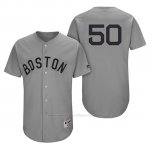 Camiseta Beisbol Hombre Boston Red Sox 50 Mookie Betts Gris Turn Back The Clock Autentico