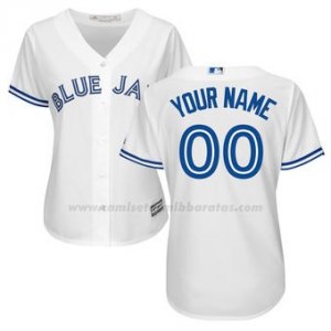 Camiseta Mujer Tampa Bay Rays Personalizada Blanco