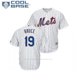 Camiseta Beisbol Hombre New York Mets Jay Bruce Cool Base 1ª Blanco