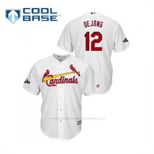 Camiseta Beisbol Hombre St. Louis Cardinals Paul Dejong 2019 Postseason Cool Base Blanco