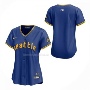 Camiseta Beisbol Mujer Seattle Mariners City Connect Limited Azul Camiseta Beisbol Mujer Seattle Mariners City Connect Limited Azul