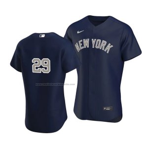 Camiseta Beisbol Hombre New York Yankees Gio Urshela Autentico Alterno Azul