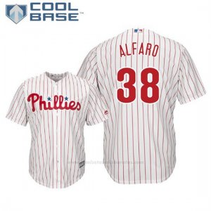 Camiseta Beisbol Hombre Philadelphia Phillies Jorge Alfaro Cool Base 1ª Blanco