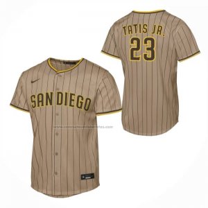 Camiseta Beisbol Nino San Diego Padres Fernando Tatis Jr Alterno Replica Marron