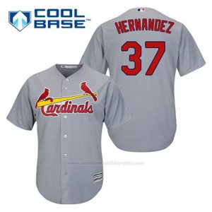 Camiseta Beisbol Hombre St. Louis Cardinals Keith Hernandez 37 Gris Cool Base
