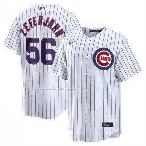 Camiseta Beisbol Hombre Chicago Cubs Ryan Zeferjahn Primera Replica Blanco