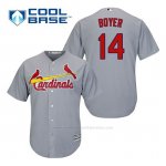Camiseta Beisbol Hombre St. Louis Cardinals Ken Boyer 14 Gris Cool Base