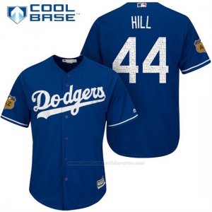 Camiseta Beisbol Hombre Los Angeles Dodgers Rich Hill 2017 Entrenamiento de Primavera Cool Base Jugador
