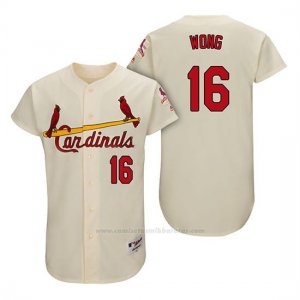Camiseta Beisbol Hombre St. Louis Cardinals Kolten Wong Crema 1967 Turn Back The Clock Autentico