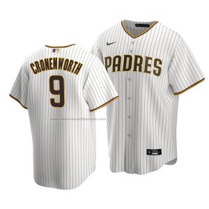 Camiseta Beisbol Hombre San Diego Padres Jake Cronenworth Replica Primera Marron Blanco