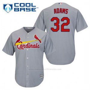 Camiseta Beisbol Hombre St. Louis Cardinals Matt Adams 32 Gris Cool Base
