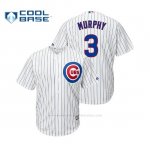 Camiseta Beisbol Hombre Chicago Cubs Daniel Murphy Cool Base Official 1ª Blanco