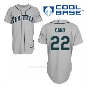 Camiseta Beisbol Hombre Seattle Mariners Robinson Cano 22 Gris Cool Base
