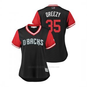 Camiseta Beisbol Mujer Arizona Diamondbacks Matt Andriese 2018 Llws Players Weekend Dreezy Negro