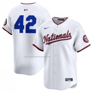 Camiseta Beisbol Hombre Washington Nationals 2025 Jackie Robinson Day Limited Blanco