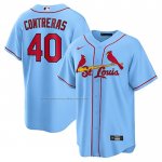 Camiseta Beisbol Hombre St. Louis Cardinals Willson Contreras Alterno Replica Azul
