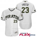 Camiseta Beisbol Hombre Pittsburgh Pirates David Freese Blanco 2018 1ª Alterno Flex Base