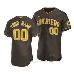 Camiseta Beisbol Hombre San Diego Padres Personalizada Autentico Road 2020 Marron