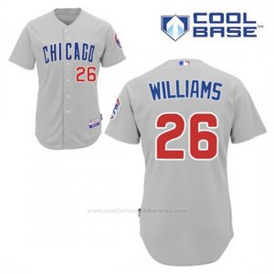 Camiseta Beisbol Hombre Chicago Cubs 26 Billy Williams Gris Cool Base
