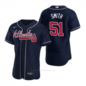 Camiseta Beisbol Hombre Atlanta Braves Will Smith Autentico Alterno 2020 Azul