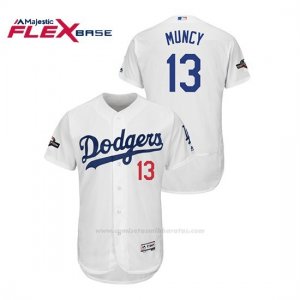 Camiseta Beisbol Hombre Los Angeles Dodgers Max Muncy 2019 Postseason Flex Base Blanco