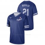 Camiseta Beisbol Hombre Los Angeles Dodgers Walker Buehler Cooperstown Collection Legend Azul