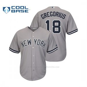 Camiseta Beisbol Hombre New York Yankees Didi Gregorius Cool Base Official Road Gris