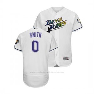 Camiseta Beisbol Hombre Tampa Bay Rays Mallex Smith Throwback 1998 Blanco