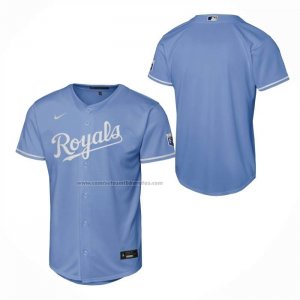Camiseta Beisbol Nino Kansas City Royals Alterno Stadium Azul Claro