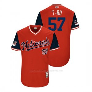 Camiseta Beisbol Hombre Washington Nationals Tanner Roark 2018 Llws Players Weekend T RoRojo