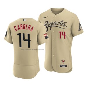 Camiseta Beisbol Hombre Arizona Diamondbacks Asdrubal Cabrera 2021 City Connect Autentico Oro