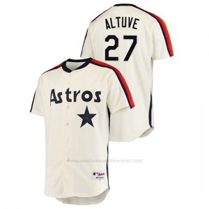 Camiseta Beisbol Hombre Houston Astros Jose Altuve Oilers Vs. Houston Astros Cooperstown Collection Crema