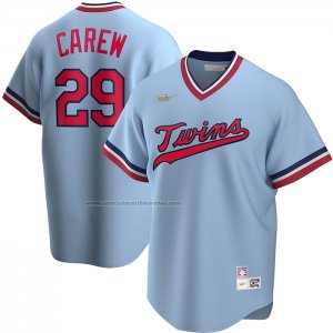 Camiseta Beisbol Hombre Minnesota Twins Rod Carew Road Cooperstown Collection Azul