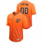 Camiseta Beisbol Hombre Baltimore Orioles Personalizada Fade Authentic Naranja