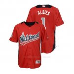 Camiseta Beisbol Nino All Star Game Ozzie Albies 2018 1ª Run Derby National League Rojo