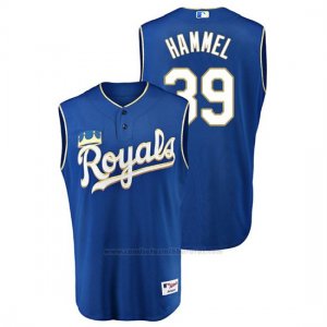 Camiseta Beisbol Hombre Kansas City Royals Jason Hammel Throwback Turn Ahead Azul