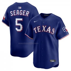 Camiseta Beisbol Hombre Texas Rangers Corey Seager Alterno 2 Limited Azul