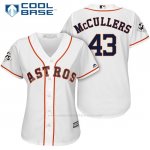 Camiseta Beisbol Mujer Houston Astros 2017 World Series Lance Mccullers Blanco Cool Base