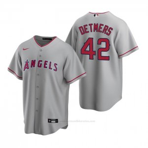 Camiseta Beisbol Hombre Los Angeles Angels Reid Detmers Replica 2020 Gris