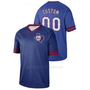 Camiseta Beisbol Hombre Texas Rangers Custom Cooperstown Collection Legend Azul