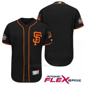 Camiseta Beisbol Hombre San Francisco Giants Negro Alterno On Field 60th Season Flex Base