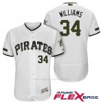 Camiseta Beisbol Hombre Pittsburgh Pirates Trevor Williams Blanco 2018 1ª Alterno Flex Base