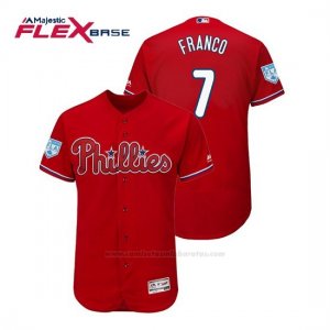 Camiseta Beisbol Hombre Philadelphia Phillies Maikel Franco Flex Base Entrenamiento de Primavera 2019 Rojo