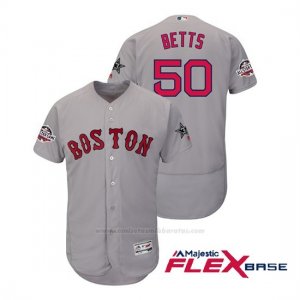 Camiseta Beisbol Hombre Boston Red Sox Mookie Betts 2018 All Star Game Flex Base Gris