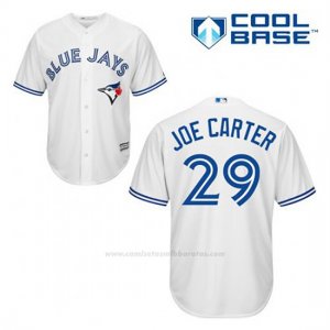 Camiseta Beisbol Hombre Toronto Blue Jays Joe Carter 29 Blanco 1ª Cool Base