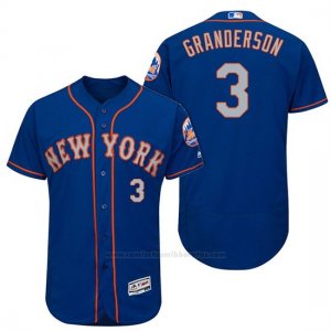 Camiseta Beisbol Hombre New York Mets Curtis Granderson Gris 2017 Alterno