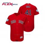 Camiseta Beisbol Hombre Boston Red Sox Chris Sale Flex Base Entrenamiento de Primavera 2019 Rojo
